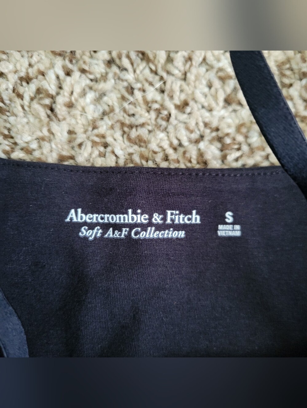 Abercrombie & Fitch Bodysuit Tank Top Sleeveless Black Gray Scoop Neck Small NWT - Picture 2 of 4